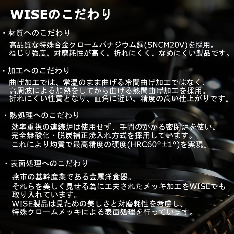 Wise SBL-1000 Ball Point Hex Key Wrench Set of 9 (Long Handle Included) Made in Japan/Can Be Tightened - Image 3